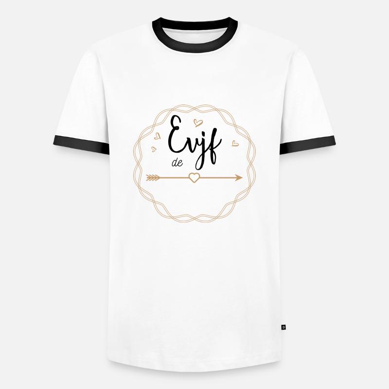 EVJF de - T-shirt contrasté Homme - blanc/noir