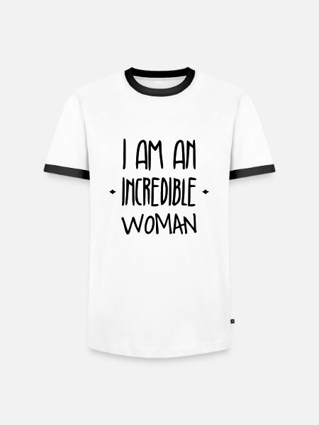 fille / fée / princesse / bébé - T-shirt contrasté Homme - blanc/noir
