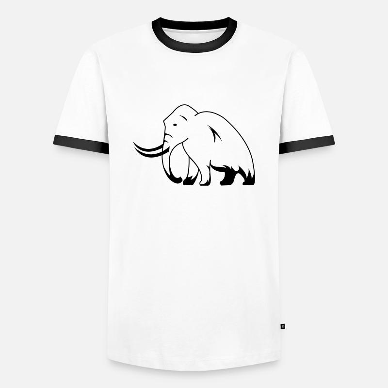mammut - Männer Kontrast-T-Shirt - Weiß/Schwarz