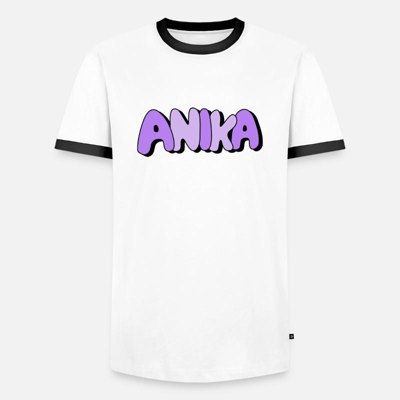 Anonymous - Men's Ringer Shirt - white/black