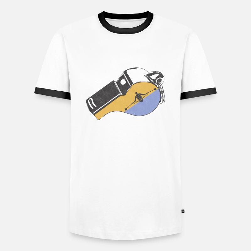 Row - Men's Ringer Shirt - white/black