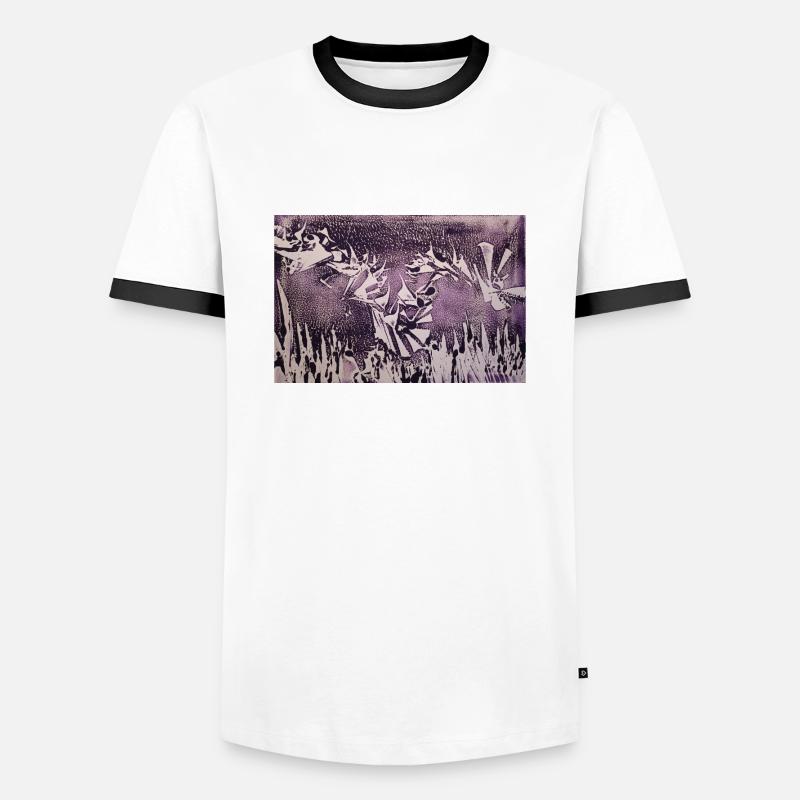 Drache - Männer Kontrast-T-Shirt - Weiß/Schwarz