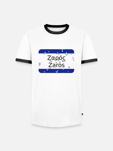 MG Zaros - Men's Ringer Shirt - white/black