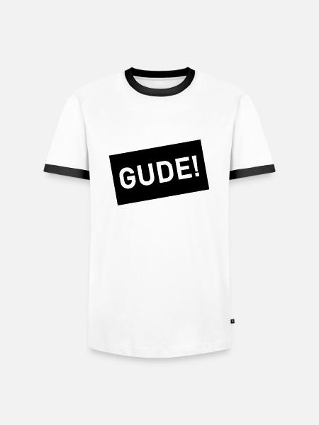 Gude Frankfurt! - Men's Ringer Shirt - white/black