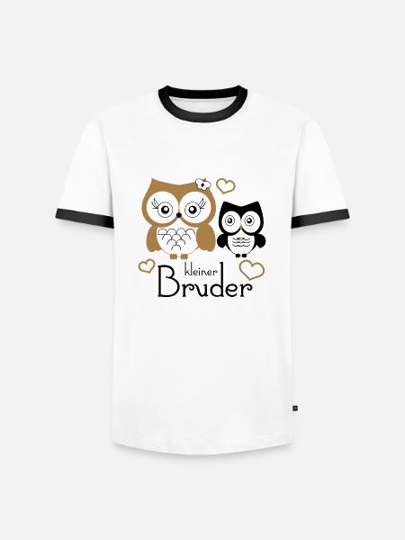 kleiner Bruder - Men's Ringer Shirt - white/black