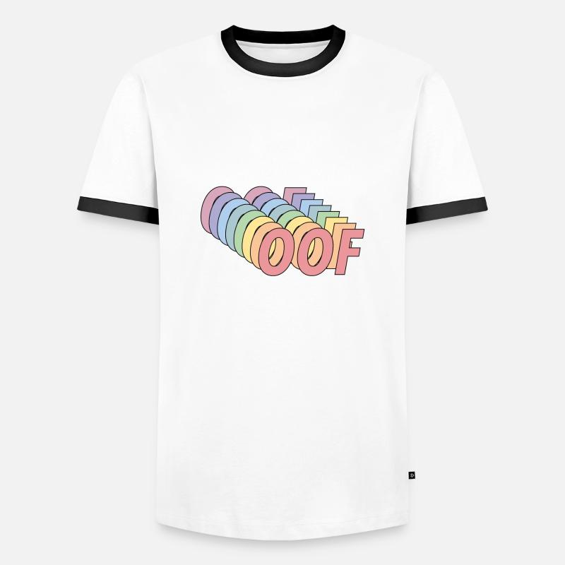 OOF - Men's Ringer Shirt - white/black