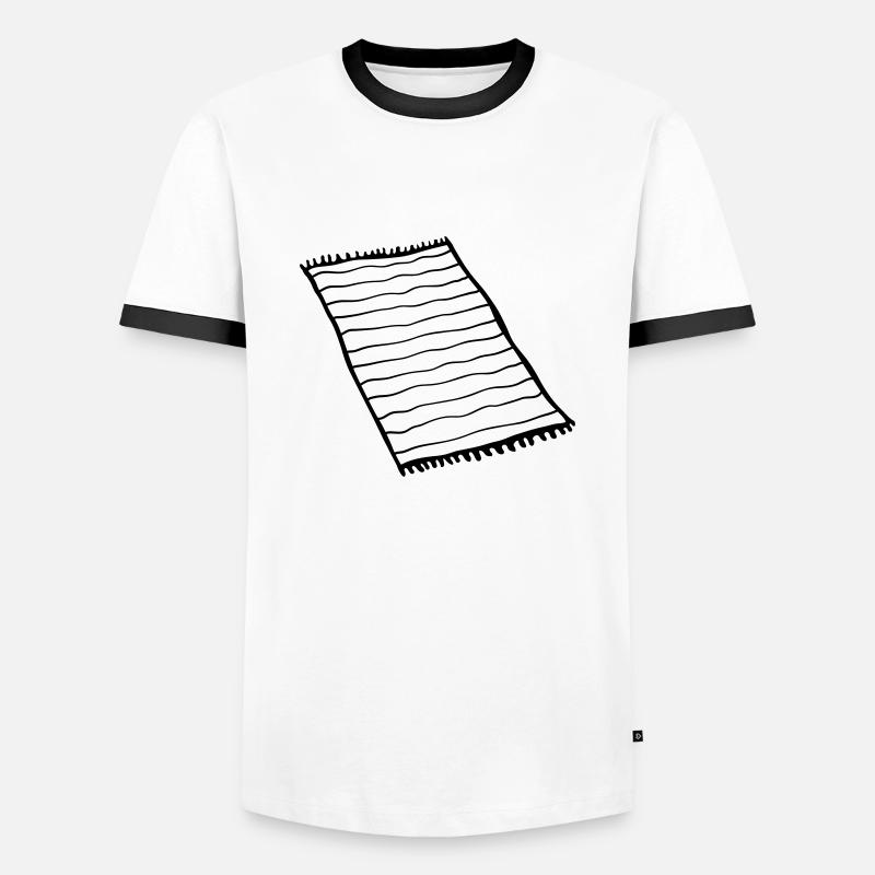 Teppich Cool Design - Männer Kontrast-T-Shirt - Weiß/Schwarz