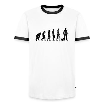 Craft Evolution Craftsman Tool Électronique - T-shirt contrasté Homme - blanc/noir - Devant - AI Model Female 172 light (172cm) & AI Model Male 178 dark (178cm)