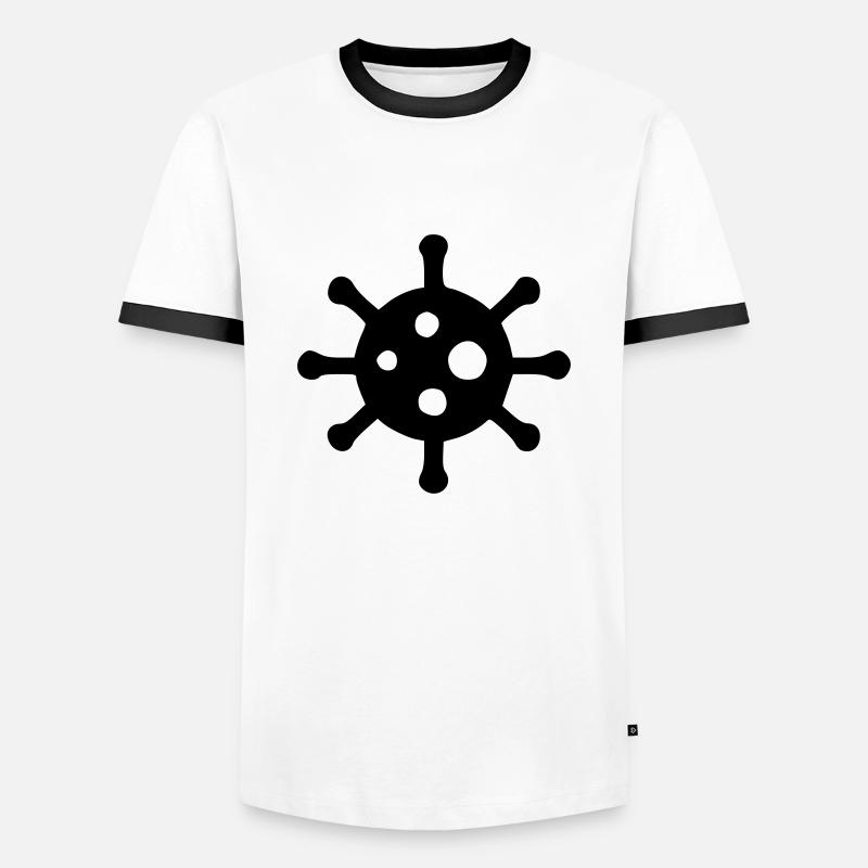 Virus - Men's Ringer Shirt - white/black