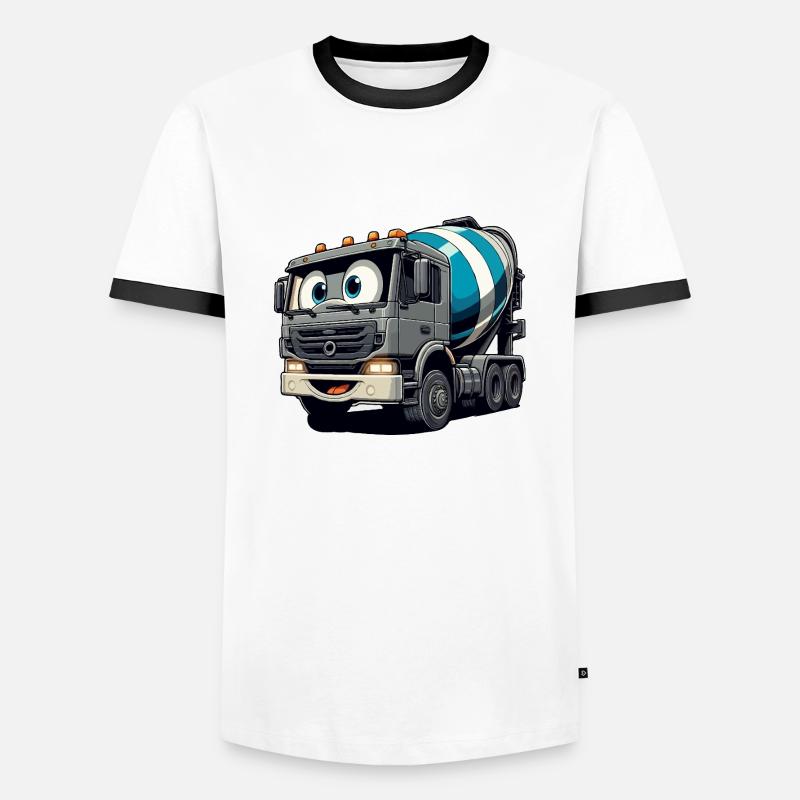 Cement Mixer Junior - Men's Ringer Shirt - white/black