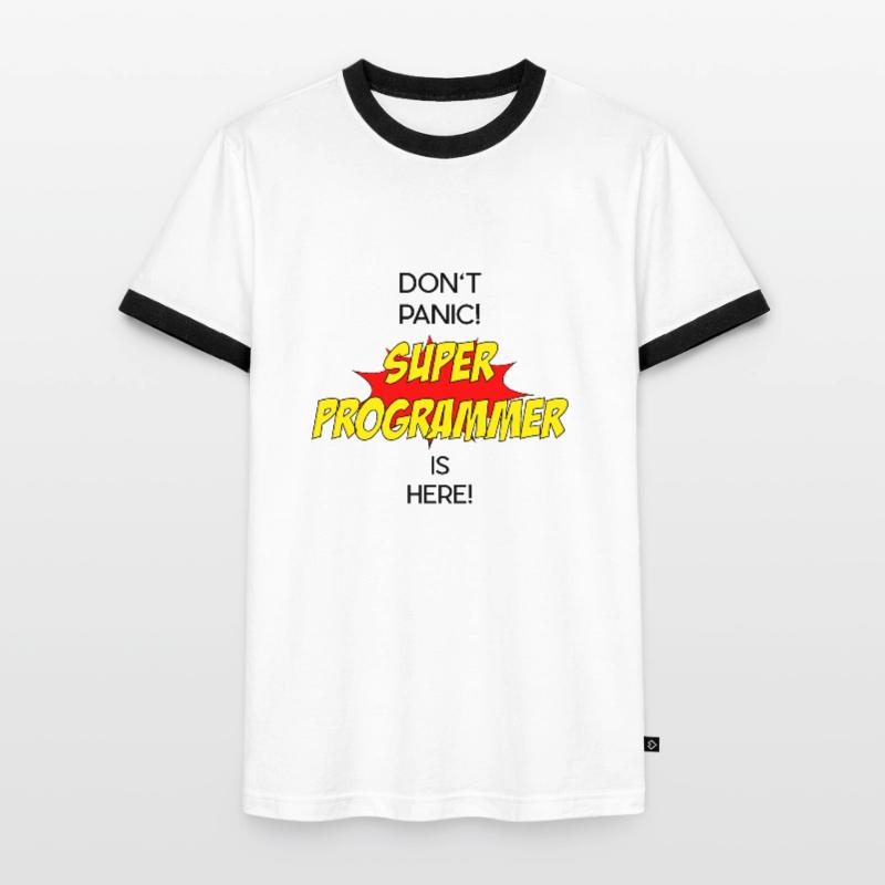 Super Programmer / Super Programmierer Männer Kontrast-T-Shirt
