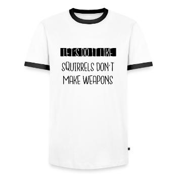 birthday peace movement global peace - Men's Ringer Shirt - white/black - Front - AI Model Female 172 light (172cm) & AI Model Male 178 dark (178cm)