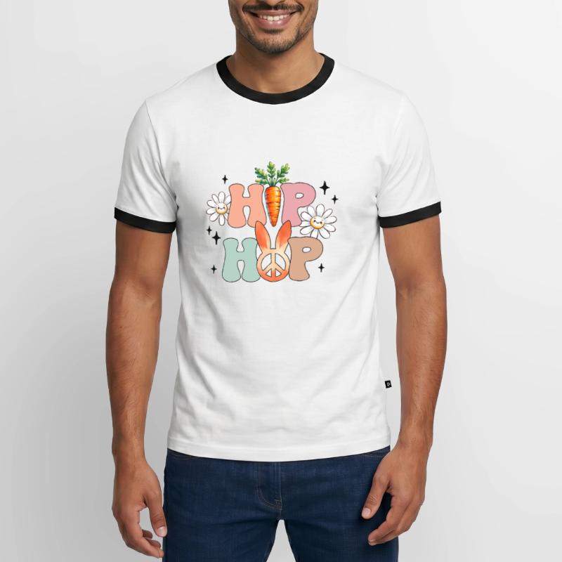 Easter Easter Bunny Easter Eve Easter Sunday Easter Egg Spring Men's Ringer Shirt