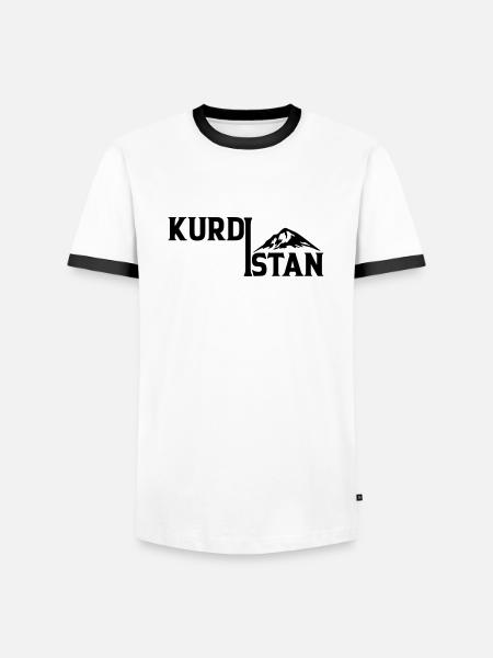 Kurdistan - Men's Ringer Shirt - white/black