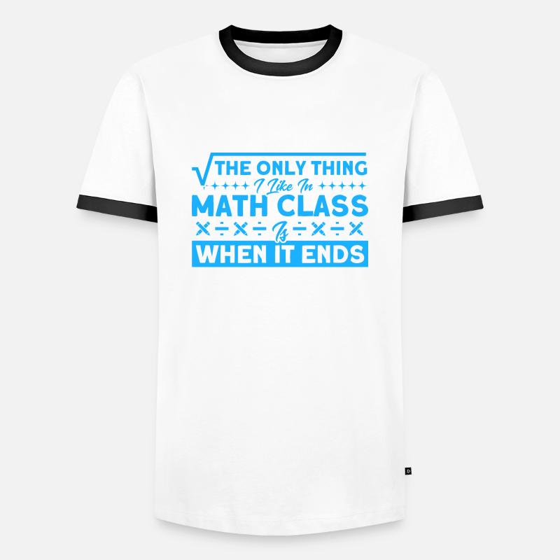 Math Mathematics Science Math Gift - Men's Ringer Shirt - white/black