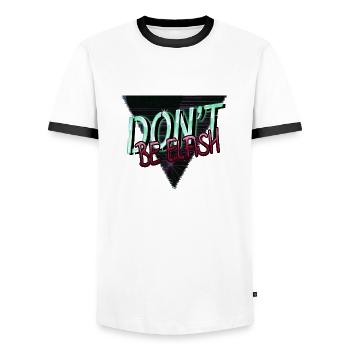 funny quote dinosaur tshirt dinosaur beard gang - Männer Kontrast-T-Shirt - Weiß/Schwarz - Vorne - AI Model Female 172 light (172cm) & AI Model Male 178 dark (178cm)