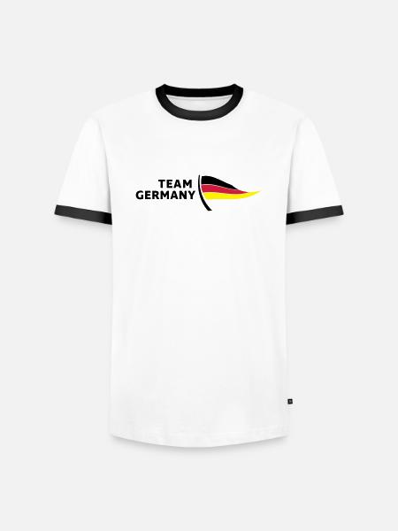 Team Germany - Men's Ringer Shirt - white/black