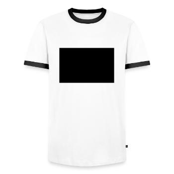 Flagge Deutschland - Männer Kontrast-T-Shirt - Weiß/Schwarz - Vorne - AI Model Female 172 light (172cm) & AI Model Male 178 dark (178cm)