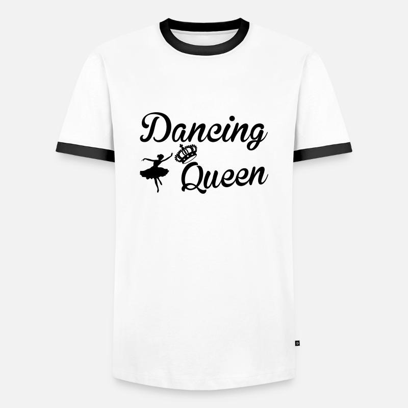 Dancing Queen - Men's Ringer Shirt - white/black