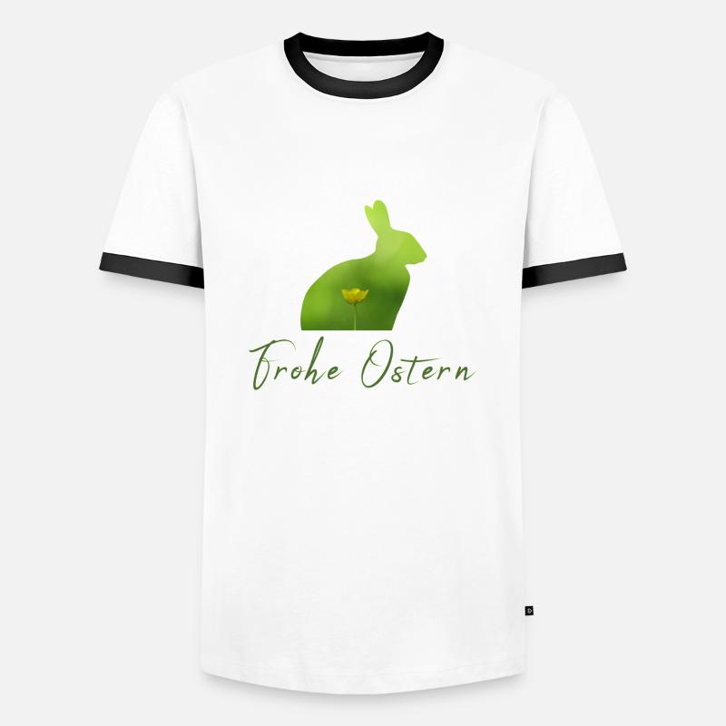 Happy Easter Easter - Men's Ringer Shirt - white/black