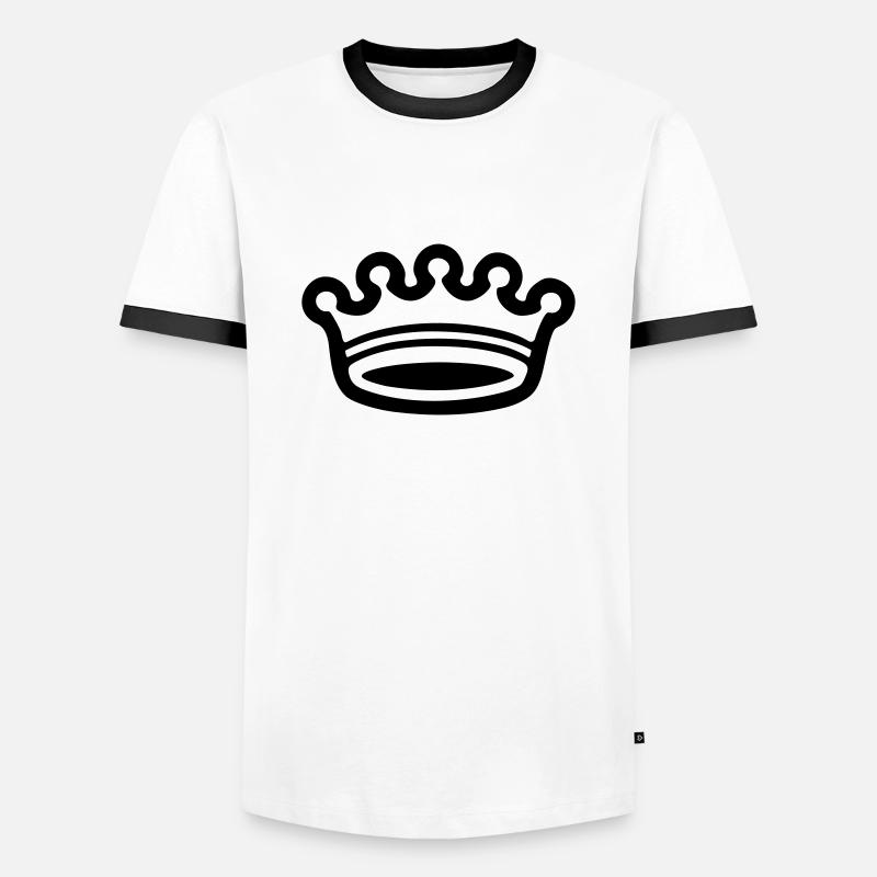 Crown (crown) 03.0 - Men's Ringer Shirt - white/black