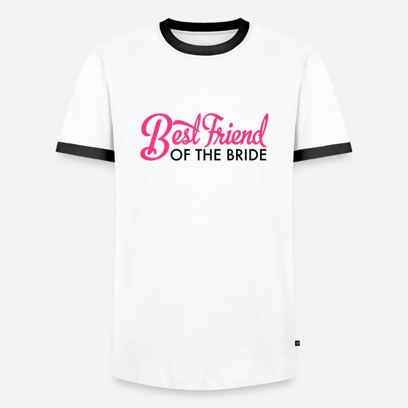 bride - Men's Ringer Shirt - white/black