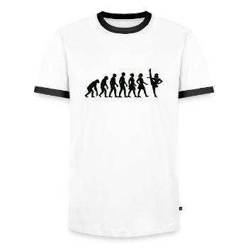 EVOLUTION SOLO MARICHEN solomariechen gardetanz - Men's Ringer Shirt - white/black - Front - AI Model Female 172 light (172cm) & AI Model Male 178 dark (178cm)