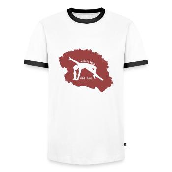 Release your wild Thing - Männer Kontrast-T-Shirt - Weiß/Schwarz - Vorne - AI Model Female 172 light (172cm) & AI Model Male 178 dark (178cm)
