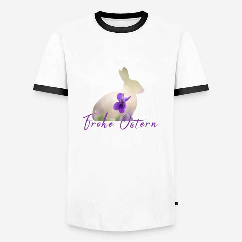 Easter Happy Easter - Men's Ringer Shirt - white/black