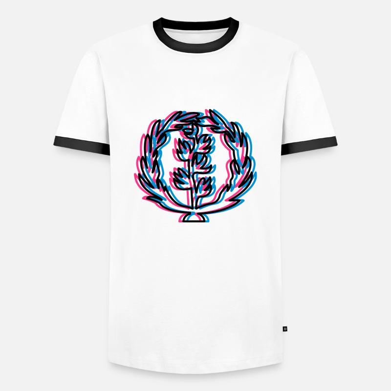 Eritrea - Männer Kontrast-T-Shirt - Weiß/Schwarz