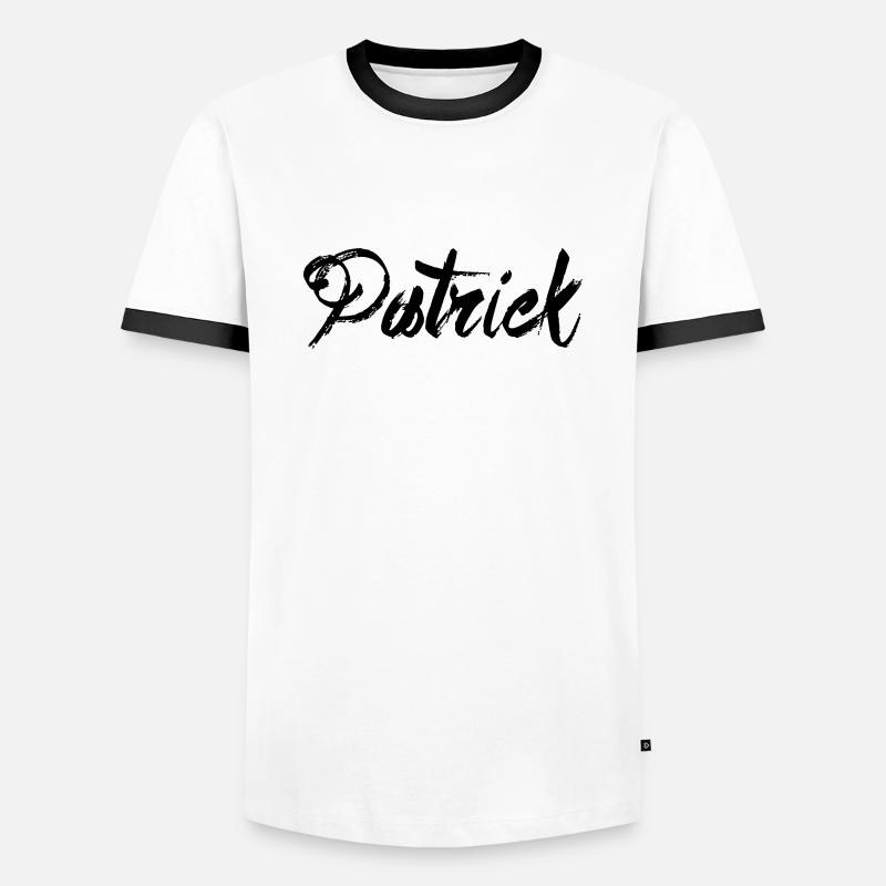 Patrick - Men's Ringer Shirt - white/black