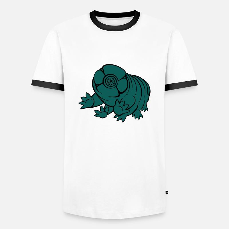 Bärtierchen Tardigrade - Men's Ringer Shirt - white/black