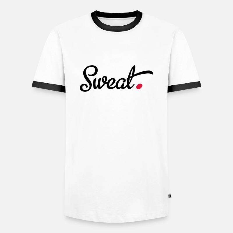 Sport - Maglietta Contrast da uomo - bianco/nero