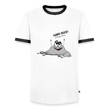 Idée cadeau drôle de dicton drôle d’image drôle d’humour - T-shirt contrasté Homme - blanc/noir - Devant - AI Model Female 172 light (172cm) & AI Model Male 178 dark (178cm)
