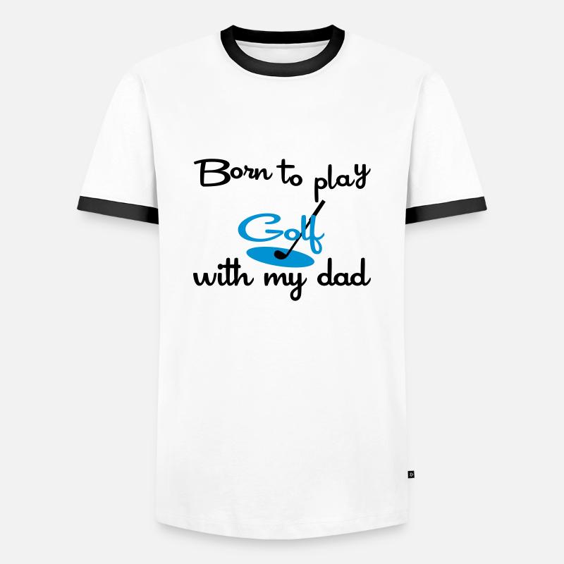 golf - Men's Ringer Shirt - white/black