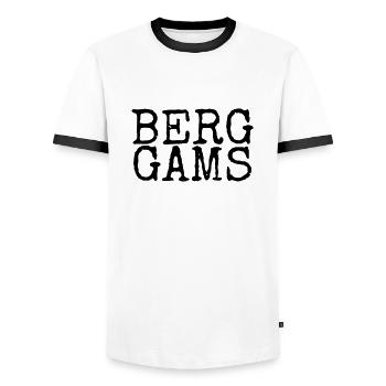 wandern Hobby berggams klettern geschenkidee alpen - Männer Kontrast-T-Shirt - Weiß/Schwarz - Vorne - AI Model Female 172 light (172cm) & AI Model Male 178 dark (178cm)