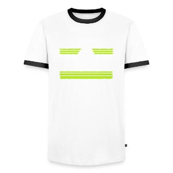 amour sabrina charpentier tshirts bingo salle tshirts - T-shirt contrasté Homme - blanc/noir - Devant - AI Model Female 172 light (172cm) & AI Model Male 178 dark (178cm)