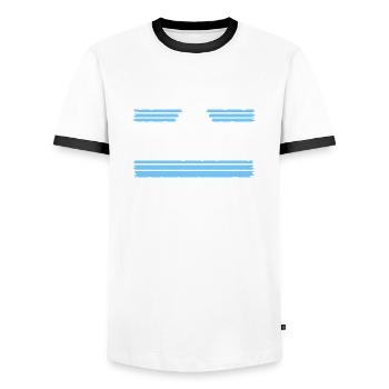 cool logging lumberjackwoodworking - Männer Kontrast-T-Shirt - Weiß/Schwarz - Vorne - AI Model Female 172 light (172cm) & AI Model Male 178 dark (178cm)