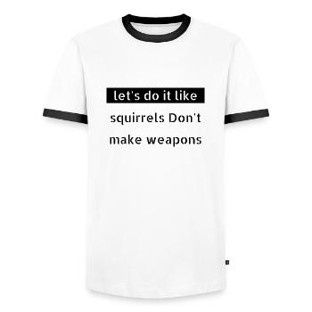 Green Heart Disarmament Pride Happy Gift - T-shirt contrasté Homme - blanc/noir - Devant - AI Model Female 172 light (172cm) & AI Model Male 178 dark (178cm)