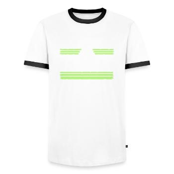 Désarmement Anti Guerre Flower Power Cadeau d’anniversaire - T-shirt contrasté Homme - blanc/noir - Devant - AI Model Female 172 light (172cm) & AI Model Male 178 dark (178cm)