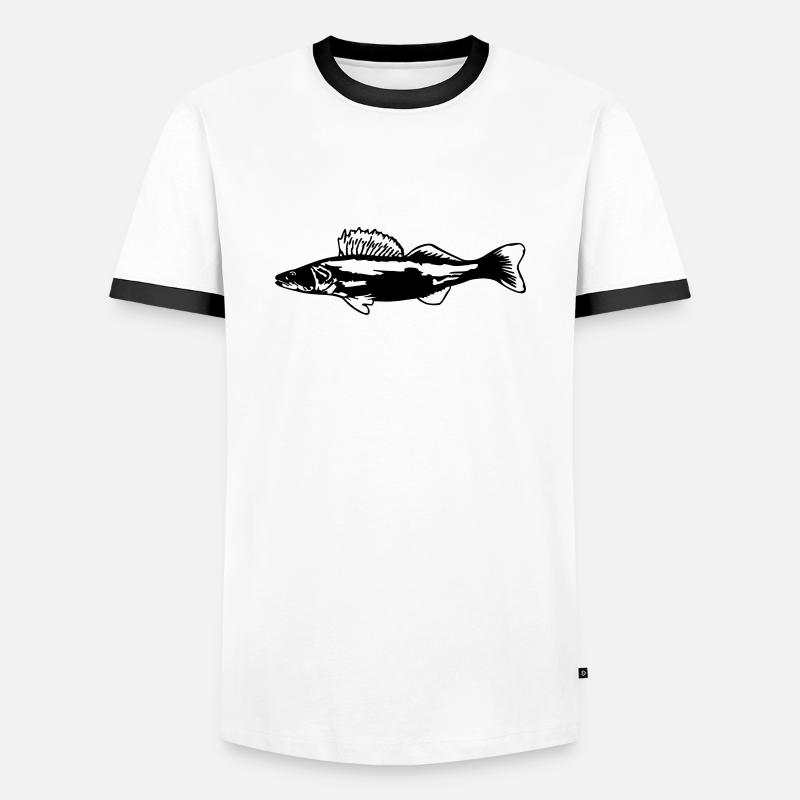 Zander ST - Men's Ringer Shirt - white/black