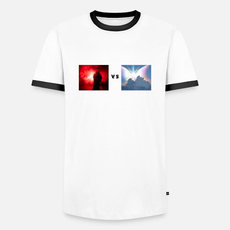 Hell VS Paradise - Men's Ringer Shirt - white/black