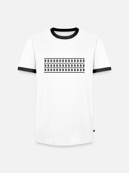 Bitcoin Trading Crypto Stocks - T-shirt contrasté Homme - blanc/noir
