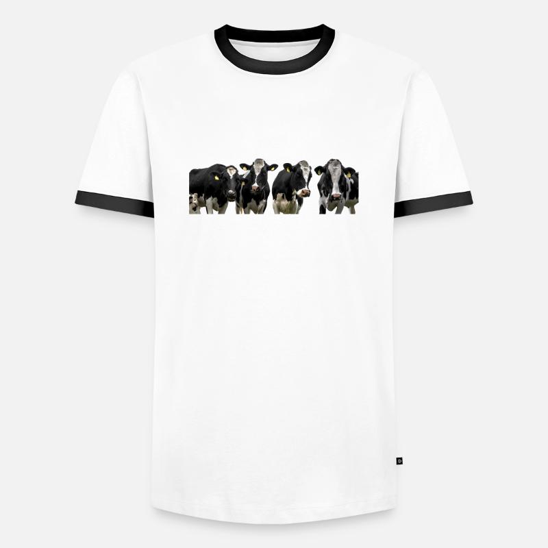Cows. cows - Men's Ringer Shirt - white/black