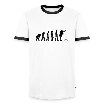 Conductors Gift Conductor Music Conducting - Men's Ringer Shirt - white/black - Front - AI Model Female 172 light (172cm) & AI Model Male 178 dark (178cm)
