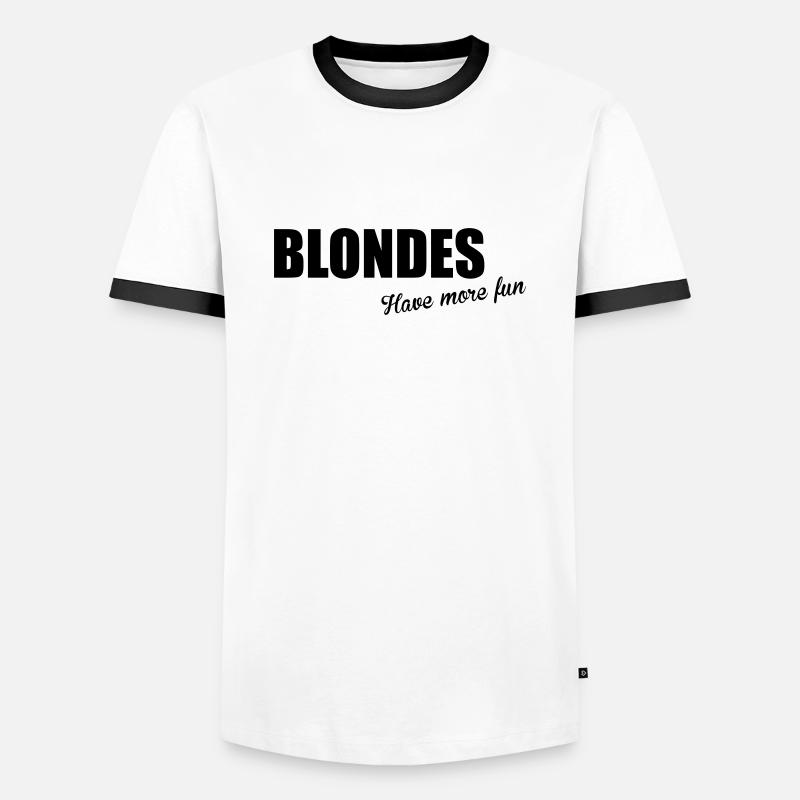 Blondes - Men's Ringer Shirt - white/black