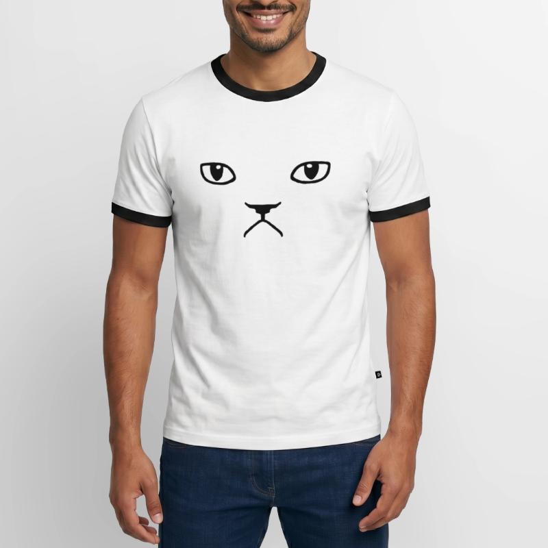 grumpy cat Men's Ringer Shirt