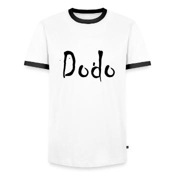 dodo - T-shirt contrasté Homme - blanc/noir - Devant - AI Model Female 172 light (172cm) & AI Model Male 178 dark (178cm)