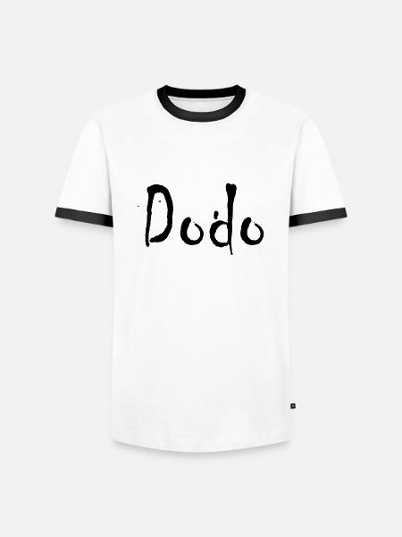 dodo - Men's Ringer Shirt - white/black