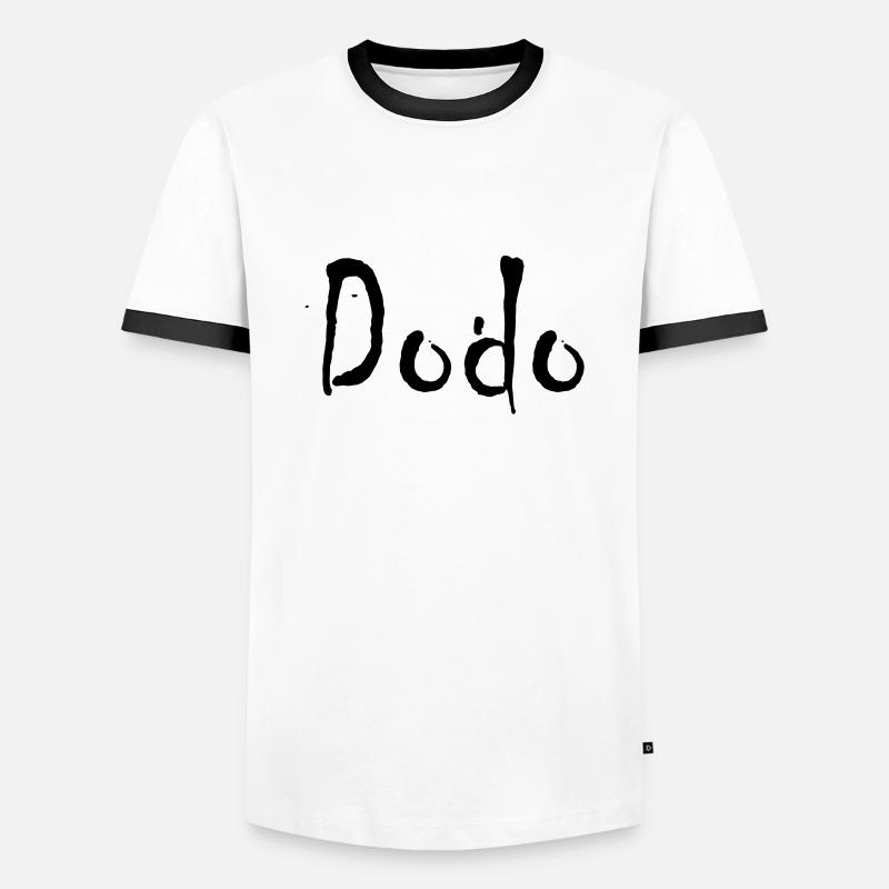 dodo - Men's Ringer Shirt - white/black